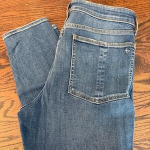 rag & bone Cate mid-rise ankle skinny Fit Blue Jeans